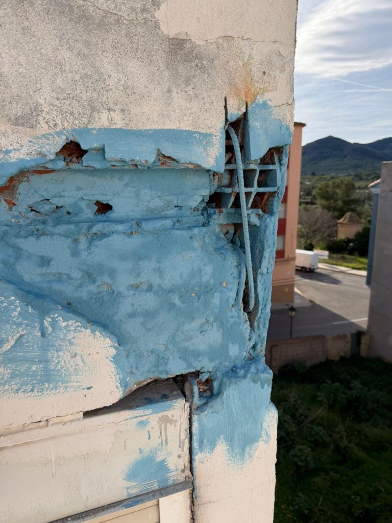 Rehabilitación de elementos estructurales en altura