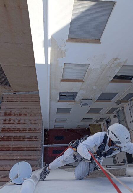 Reparación de fachada en altura en Castellón